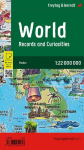 freytag & berndt Poster World map for Children, english 1:22 Mio.: 137,5 x 96 cm, World Records, colorful, Illustrated World Map for Kids