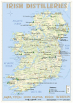 Whiskey Distilleries Ireland - Tasting Map: The Whisky Landscape in Overview