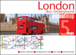 London Bus Underground Doubl: Pocket-size, pop up map showing Londons bus network and entire tube network
