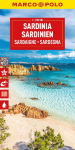Sardinia Marco Polo Map: Stra&szlig;enkarte und Autokarte mit sehenswerten Strecken, Highlights und digitaler Erweiterung