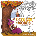October Woods Coloring Book: A Coloring Book with Cozy Hygge Scenes of a Relaxing Autumn