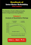 Handbook of Inter-Rater Reliability: The Definitive Guide to Measuring the Extent of Agreement Among Raters: Vol 2: Analysis of Quantitative Ratings