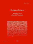 Design as Inquiry: Prospects for a Material Philosophy