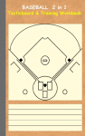 Baseball 2 in 1 Tacticboard and Training Workbook: Tactics/strategies/drills for trainer/coaches, notebook, training, exercise, exercises, drills, practice, exercise course, tutorial, winning strategy, technique, sport club, play moves, coaching inst ...