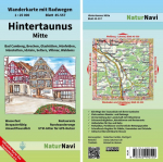 Hintertaunus Mitte 1 : 25 000, Blatt 45-557: Wanderkarte mit Radwegen, Bad Camberg, Brechen, Glash&uuml;tten, H&uuml;nfelden, H&uuml;nstetten, Idstein, Selters, Villmar, Waldems