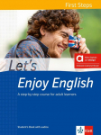 Lets Enjoy English First Steps - Hybrid Edition allango: A step-by-step course for adult learners. Students Book with audios including allango licence key (24 months)