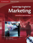 Cambridge English for Marketing: Students Book + Audio-CD