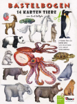 Karten Tiere basteln aus Papier Bastelbogen Ausschneidebogen: Tiere Bastelset Kinder ab 6 Jahre Papier, 3d Papiermodelle Tiere