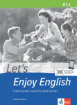 Lets Enjoy English A1.2. Teachers Book: A step-by-step course for adult learners. Teachers Book+audios and videos online