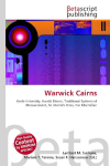 Warwick Cairns: Keele University, Harold Bloom, Traditional Systems of Measurement, St.    Martins Press, Pan Macmillan