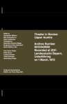 Christopher Williams. Theatre in Review: Upper Austria