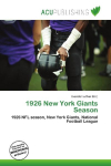1926 New York Giants Season: 1926 NFL season, New York Giants, National Football League