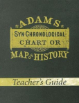 Adams Synchronological Chart or Map of History (Teachers Guide)