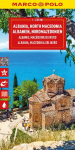 MARCO POLO Reisekarte Albanien, Nordmazedonien 1:450.000: Kosovo - Stra&szlig;enkarte und Autokarte mit sehenswerten Strecken, Highlights und digitaler Erweiterung