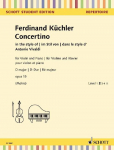 Concertino D-Dur: im Stil von Antonio Vivaldi. op. 15. Violine und Klavier.