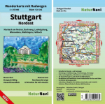 Stuttgart Nordost 1 : 25 000: Wanderkarte mit Radwegen, Blatt 52-541, 1 : 25 000, Marbach am Neckar, Backnang, Ludwigsburg, Winnenden, Waiblingen, Fellbach