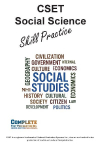 CSET Social Science Skill Practice: Math Practice, Tutorials and Multiple Choice Strategies