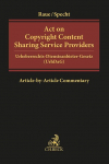 Act on Copyright Content Sharing Service Providers: Urheberrechts-Diensteanbieter-Gesetz (UrhDaG). Article-by-Article Commentary