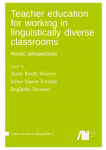 Teacher education for working in linguistically diverse classrooms