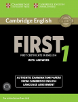 Cambridge English First 1 for updated exam. Students Book with answers and downloadable audio: Students Book with answers and downloadable audio