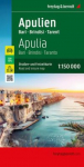 Apulien, Stra&szlig;en- und Freizeitkarte 1:150.000, freytag & berndt: Bari - Brindisi - Tarent, mit Infoguide, Top Tips, Innenstadtplan