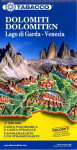 Dolomiti / Dolomiten Road Panoramic Map 1 : 200 000: Lago di Garda - Venezia. Panoramakarte und Strassenkarte