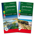 Costa Vicentina, Wanderkarte 1:50.000, freytag & berndt: Wanderkartenset mit zwei Bl&auml;ttern und Beiheft, mit APP, wasserfest und rei&szlig;fest