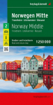 Norwegen Mitte, Stra&szlig;en- und Freizeitkarte 1:250.000, freytag & berndt: Trondheim - Lillehammer - &Aring;lesund, mit Autof&auml;hren