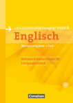 Vorbereitungsmaterialien f&uuml;r VERA - Englisch. 8. Schuljahr. Mittlere Anforderungen B. Arbeitsheft mit Audios Online und Beilage