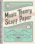 Music Theory Staff Paper: Manuscript Paper with Keyboard Layout and Space for Note-Taking