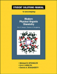 Student Solutions Manual for Modern Physical Organic Chemistry