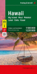 Hawaii, Stra&szlig;en- und Freizeitkarte 1:100.000 / 1:220.000, freytag & berndt: Big Island - Maui - Molokai - Lanai - Oahu - Kauai