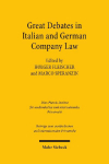 Great Debates in German and Italian Company Law