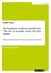 The Translation of Musid and Musidas The Gat as an Arabic Source Text into English: Within the Framework of Theories and Strategies in Translation
