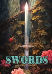 Swords Coloring Book for Adults: Sword Coloring Book Grayscale| Anitque Fantasy Swords with Roses and Ivy