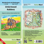 Untermosel - Koblenz 1: 25 000: Wanderkarte mit Radwegen, Blatt 39-557, 1 : 25 000, Boppard, Lahnstein, M&uuml;nstermaifeld, Polch