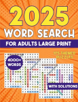 2025 Word Search for Adults Large Print 4000+ Words: Word Search Puzzle Books