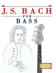 J. S. Bach for Bass: 10 Easy Themes for Bass Guitar Beginner Book