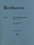 Drei Variationenwerke WoO 64, 70, 77: Instrumentation: Piano solo