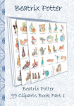Beatrix Potter 99 Cliparts Book Part 1 ( Peter Rabbit ): Sticker, Icon, Clipart, Cliparts, download, Internet, Dropbox, Original, Childrens books, children, adults, adult, grammar school, Easter, Christmas, birthday, 5-8 years old, present, gift, primary
