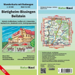 Bietigheim-Bissingen - Beilstein 1 : 25 000, Blatt 52-543: Wanderkarte mit Radwegen. Abstatt, Gro&szlig;bottwar, Laufen a.N., L&ouml;wenstein, Marbach a.N., Steinheim a.d.M, Untergruppenbach