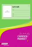 Camden Market. Lets talk-Booklet 1: Ausgabe 2013