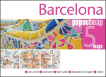 Barcelona Double: Pocket size, pop up map of Barcelona city centre