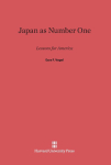 Japan as Number One: Lessons for America