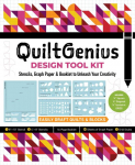 Quiltgenius Design Tool Kit: Stencils, Graph Paper & Booklet to Unleash Your Creativity; Easily Draft Quilts & Blocks; (1) 8 X 10 Stencil, (4) 4 X 8 Stencils; 16-Page Booklet; 60 Sheets of Graph Paper, 3 Grid Styles