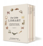Our Little Library Vol. 2: A Foundational Language Vocabulary Board Book Set for Babies, Including Ocean Animals, Safari Animals, Food and Drink, Clothes, and Around the House