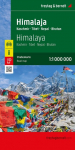 Himalaja, Stra&szlig;enkarte 1:1.100.000, freytag & berndt: Kaschmir - Tibet - Nepal - Bhutan