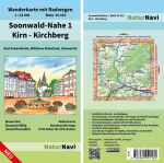 Soonwald-Nahe 1 - Kirn - Kirchberg 1:25 000: Wanderkarte mit Radwegen, Blatt 39-552, 1 : 25 000, Bad Sobernheim, Mittleres Naheland, Simmertal