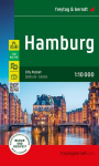 Hamburg, Stadtplan 1:10.000, freytag & berndt: City Pocket, Innenstadtplan, wasserfest und rei&szlig;fest