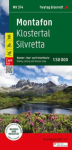 Montafon, Wander-, Rad- und Freizeitkarte 1:50.000, freytag & berndt, WK 374: Klostertal - Silvretta, mit APP, wasserfest und rei&szlig;fest